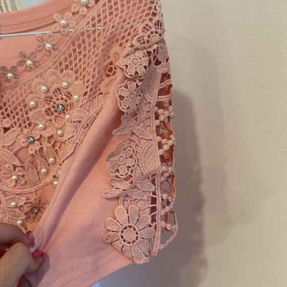 Never worn pink shirt with sparkles - Picture 5 of 6